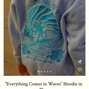 Blue Graphic Hoodie